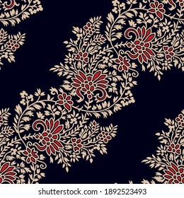 Vintage vector floral pattern design