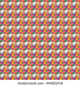 Vintage vector floral seamless pattern.