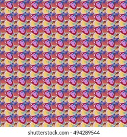 Vintage vector floral seamless pattern.