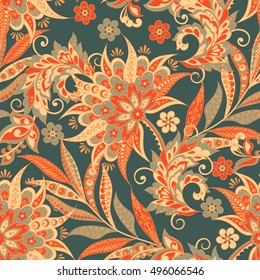 Vintage Vector Floral seamless pattern