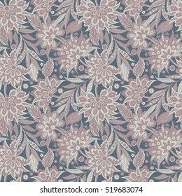 Vintage Vector Floral seamless pattern