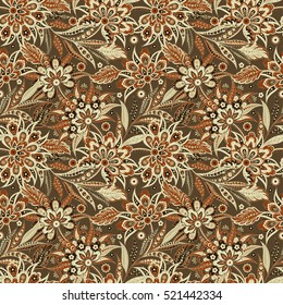 Vintage Vector Floral seamless pattern