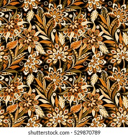 Vintage Vector Floral seamless pattern