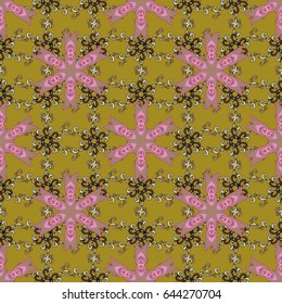 Vintage vector floral seamless pattern.