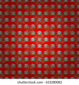 Vintage vector floral seamless pattern in colors.