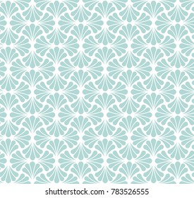 Vintage Vector Floral Seamless Pattern. Geometric decorative leaves texture. Retro stylish background. 