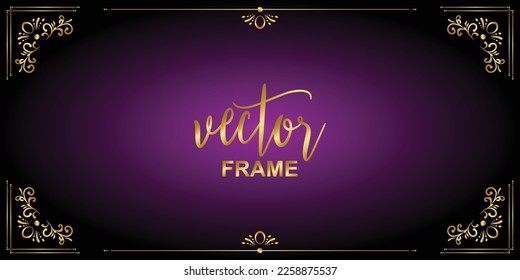 Vintage Vector Flourish Frame Background