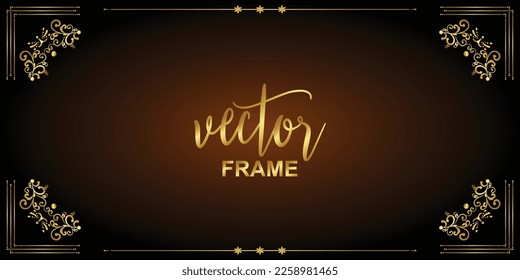 Vintage Vector Flourish Frame Background