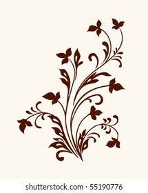 vintage vector flower decor