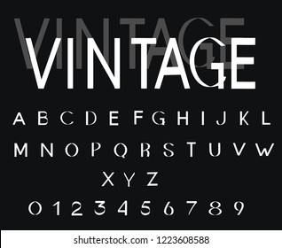 Vintage-Vektorschriftart