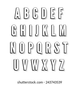 vintage vector font
