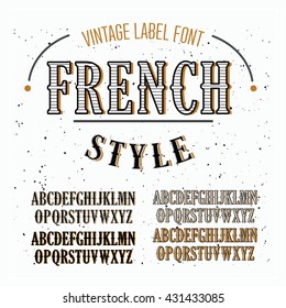 Vintage French Font Images, Stock Photos & Vectors | Shutterstock