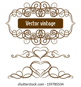 Vintage vector frame.