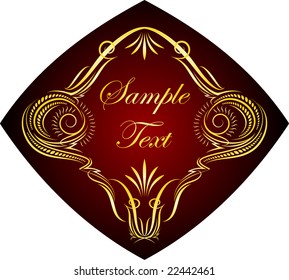 Vintage vector frame.