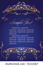 Vintage vector frame