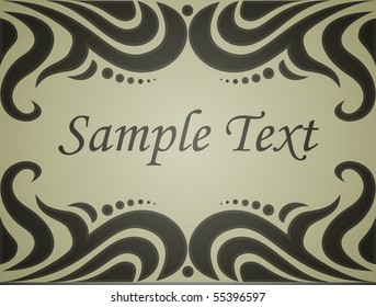 Vintage vector frame