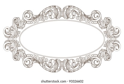 Vintage vector frame