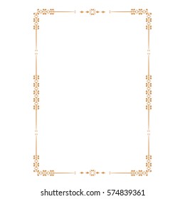 Vintage vector frame and border - retro design