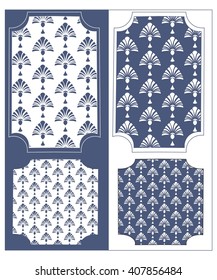 Vintage Vector frame with Floral Damask wallpaper contrast colors. wallpaper design, vintage wallpaper, damask wallpaper
