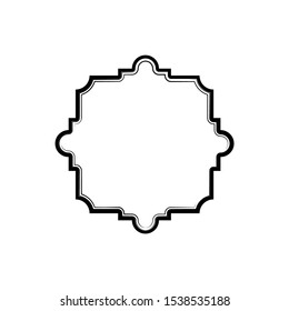 Vintage vector frame isolated element. Handdrawn inky style and vignette vintage sign for social media stories and banners. For layout print design
