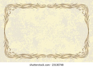 Vintage vector frame (Lot of similar images in my gallery. Please visit)