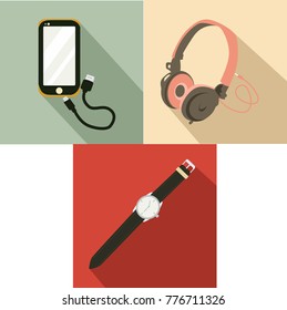 Vintage Vector Gadget Set