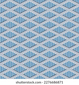 Vintage vector geometric seamless pattern,Vector seamless geometric pattern. blue linear pattern. Wallpapers for your design. Vector illustration.