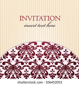 Vintage vector greeting card