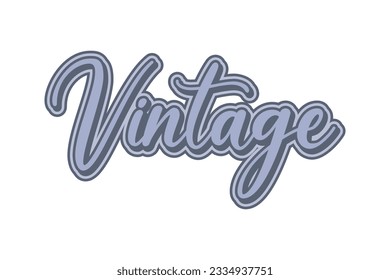 Vintage vector hand drawn lettering. Vintage typography card.