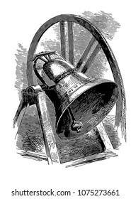 Vintage Vector Hand Drown Bell