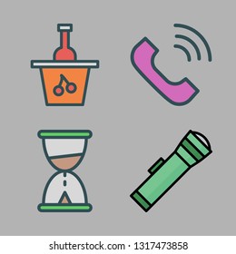 vintage vector icon set
