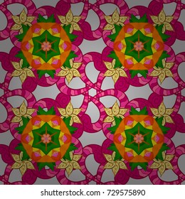 Vintage. Vector illustration. Exquisite pattern of watercolor sketches of the flower. Beautiful pattern for decoration and design. Watercolor seamless pattern. Trendy print.