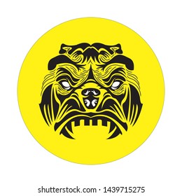 vintage Vector illustration of mask