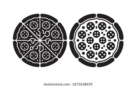 Un conjunto de Ilustración vectorial vintage de huevos de Pascua redondos con patrones de adornos florales y celtas pizza