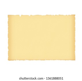 Vintage vector illustration style of parchment or old paper with grain. Antique paper with copy space.Object isolated on white background.