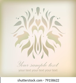 Vintage vector isolated on background with your text (vector eps 10)