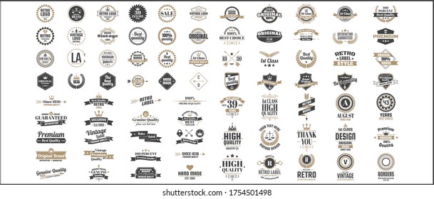 Vintage Vector Label for banner, poster, flyer