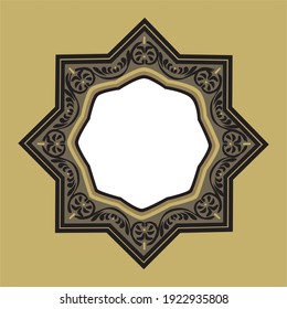 Etiqueta vectorial vintage. Decoración de diseño.