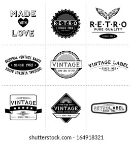Vintage Vector Labels - Layered, hand crafted vintage vector labels and badges