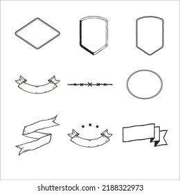 Vintage vector logo design element