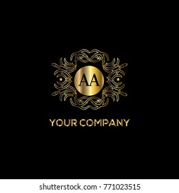 Vintage vector logo design template. Luxury monogram. Graphic design linear ornament