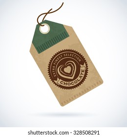 vintage vector logo template of premium craft chocolate label cocoa cacao brown classic nature work product chocolate bean bar black abstract food earth sign dark scenery letterpress vintage classical