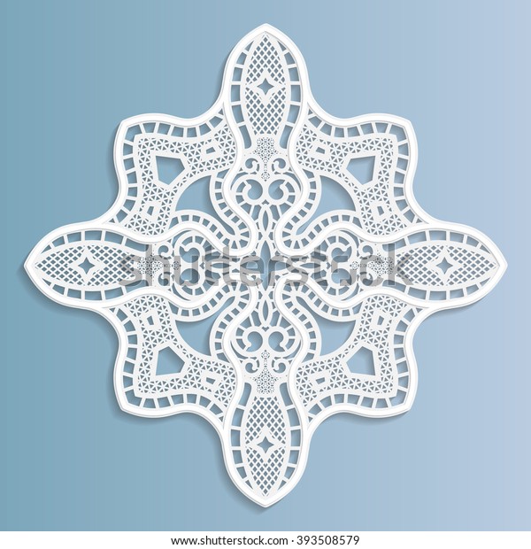 Vintage vector mandala, festive pattern embossing,  lace\
paper card, floral ornament, indian ornament, template greetings,\
3D,   round element, 