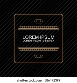 Vintage vector monogram. Elegant emblem logo for wedding, restaurants, hotels, bars and boutiques. It can be used to design business cards, invitations, booklets and brochures