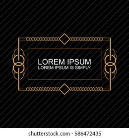 Vintage vector monogram. Elegant emblem logo for wedding, restaurants, hotels, bars and boutiques. It can be used to design business cards, invitations, booklets and brochures