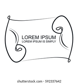 Vintage vector monogram. Elegant emblem logo for restaurants, hotels, bars and wedding. It can be used to design business cards, invitations, booklets and brochures