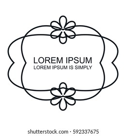 Vintage vector monogram. Elegant emblem logo for restaurants, hotels, bars and wedding. It can be used to design business cards, invitations, booklets and brochures