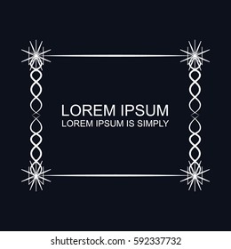 Vintage vector monogram. Elegant emblem logo for restaurants, hotels, bars and wedding. It can be used to design business cards, invitations, booklets and brochures