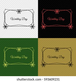 Vintage vector monogram. Elegant emblem logo for wedding, restaurants, hotels, bars and boutiques. It can be used to design business cards, invitations, booklets and brochures
