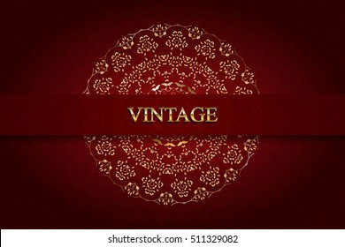 Vintage vector monogram gold. Elegant emblem for hotels, restaurants, bars, and public institutions. The logo on brochures, presentations, invitation cards.